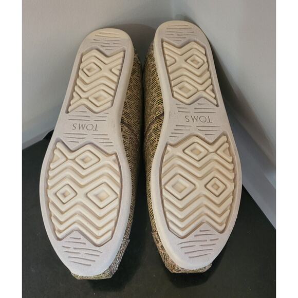 TOMS Alpargata Women’s Shoes Size 8 Bronze Animal Printed Glitter New With Box - Picture 7 of 15